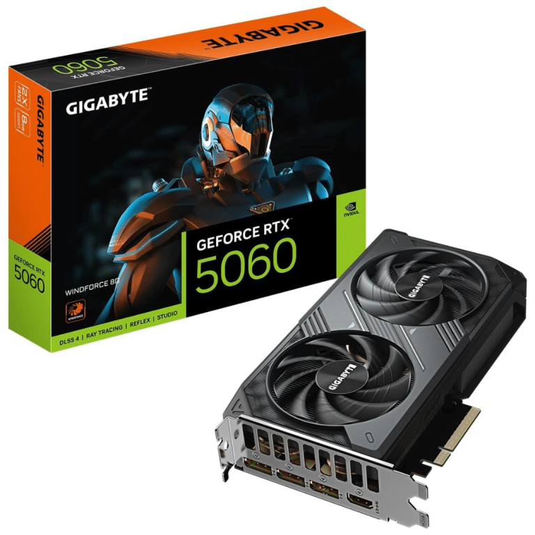 Gigabyte Gigabyte VCX GV-N5060WF2OC-8GD GeForce RTX 5060 WINDFORCE OC 8G GDDR7 128B ATX VC 298611 GV-N5060WF2OC-8GD