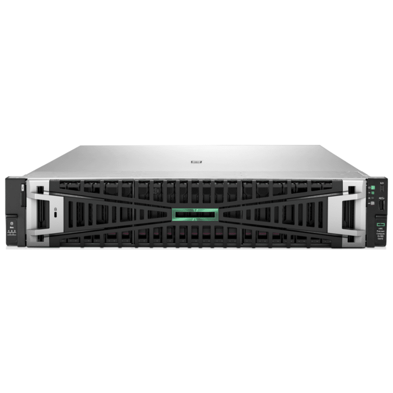 HPE ProLiant DL380 G11 2U Rack Server - 1 x Intel Xeon Gold 5515+ 3.20 GHz - 64 GB RAM - 960 GB SSD - (2 x 480GB) SSD Configuration - 12Gb/s SAS, Serial ATA/600, NVMe Controller - Intel C741 Chip - 2 Processor Support - 8 TB RAM Support - DDR5 SDRAM - 0, 1, 5, 6, 10, 50, 60 RAID Levels Up to 16 MB Graphic Card - Gigabit Ethernet - 8 x Total Bay(s) - 8 x SFF Bay(s) - Hot Swappable Bays - 2 x 800 W - Redundant Power Supply - Hewlett Packard Enterprise - Server - 4010 - A300-SN0027 - SN0027 - 0190017793993 - P81432-DM5
