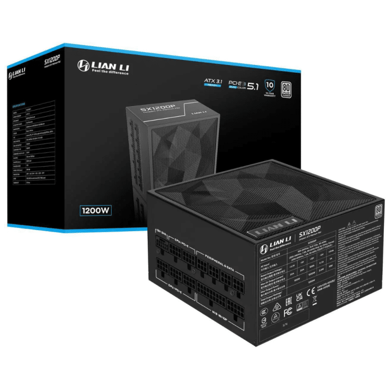 Lian-Li Lian-Li PS SX1200P.B 1200W 80+ Platinum Full Modular ATX Black Retail PS 304336 SX1200P.B