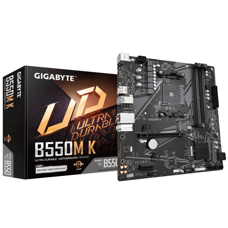 Mainboard Gigabyte B550m-k Amd Am4 Ryzen 5000 4ddr4-3200 M.2dp Hdmi Pcie4.0 Microatx  - B550m K