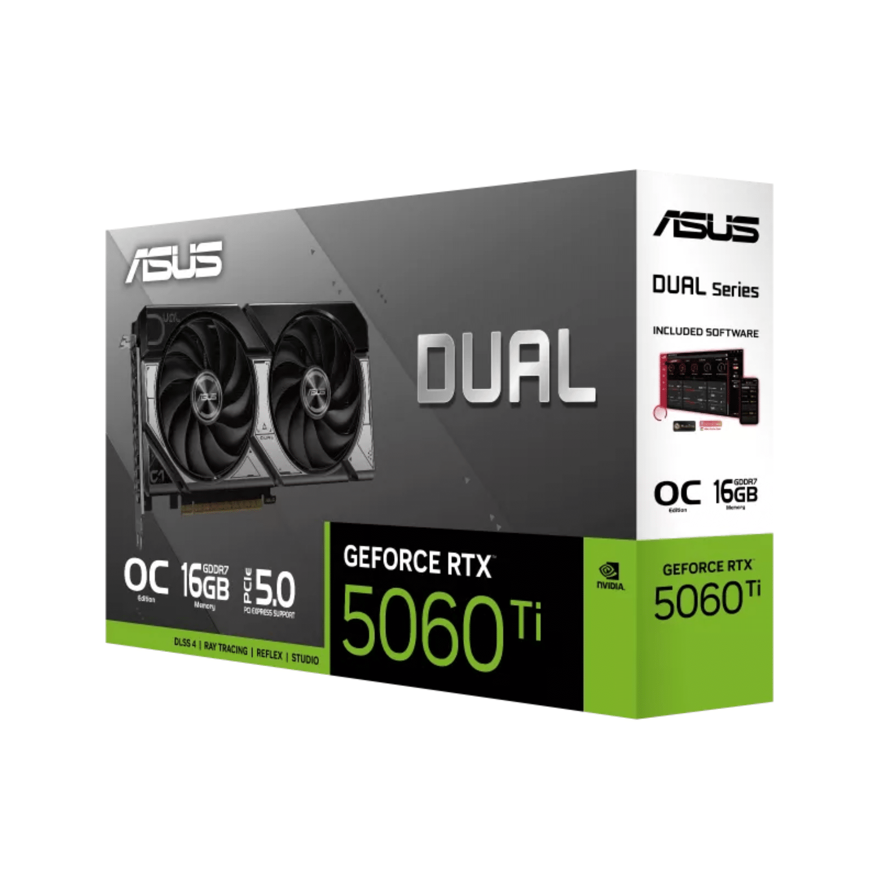 Asus Dual Geforce Rtx 5060 Ti Oc Edition 16gb 128-bit Gddr7 Pci
