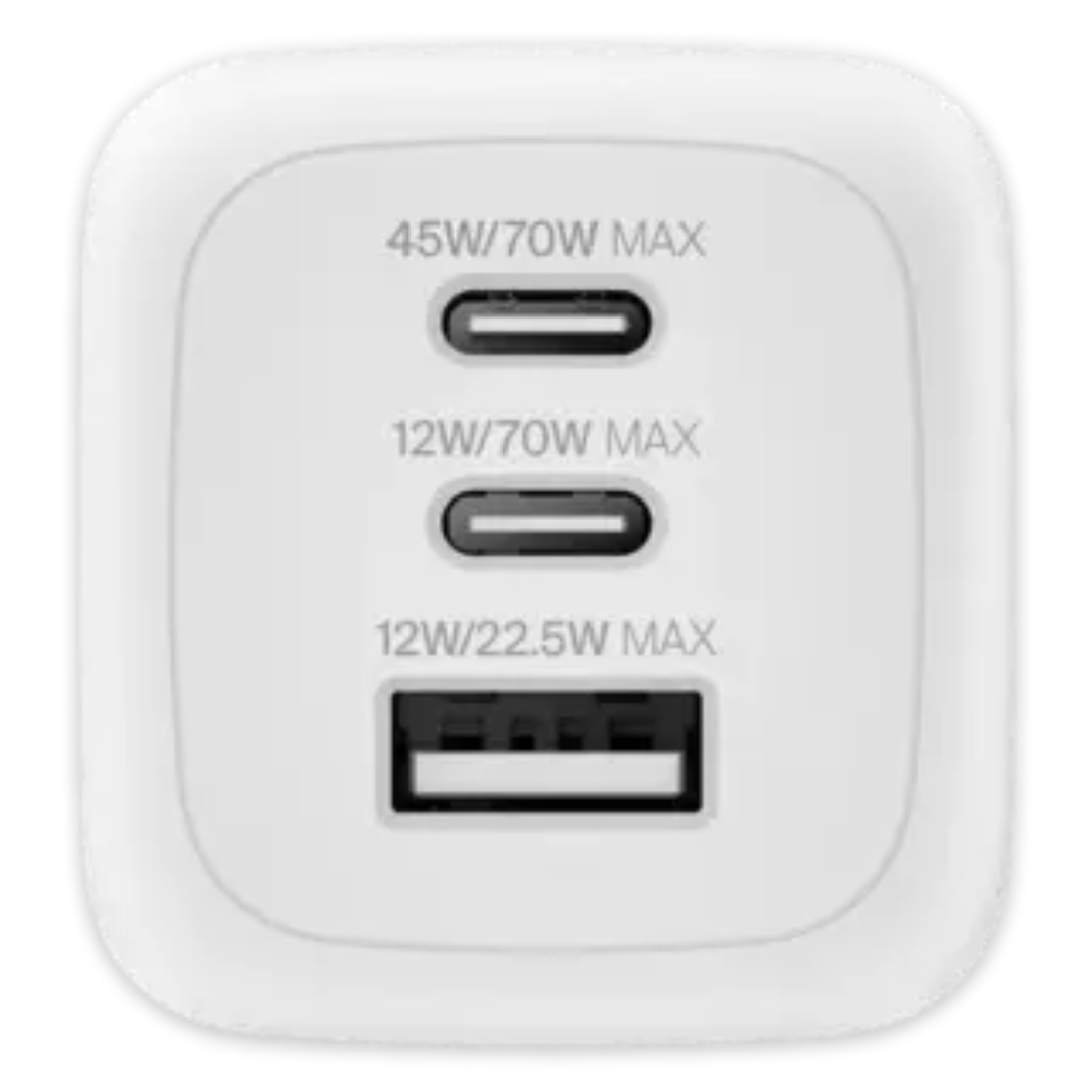 Belkin - Wall Charger - Lithium ion - Para Apple Samsung phones - 70W USB-C