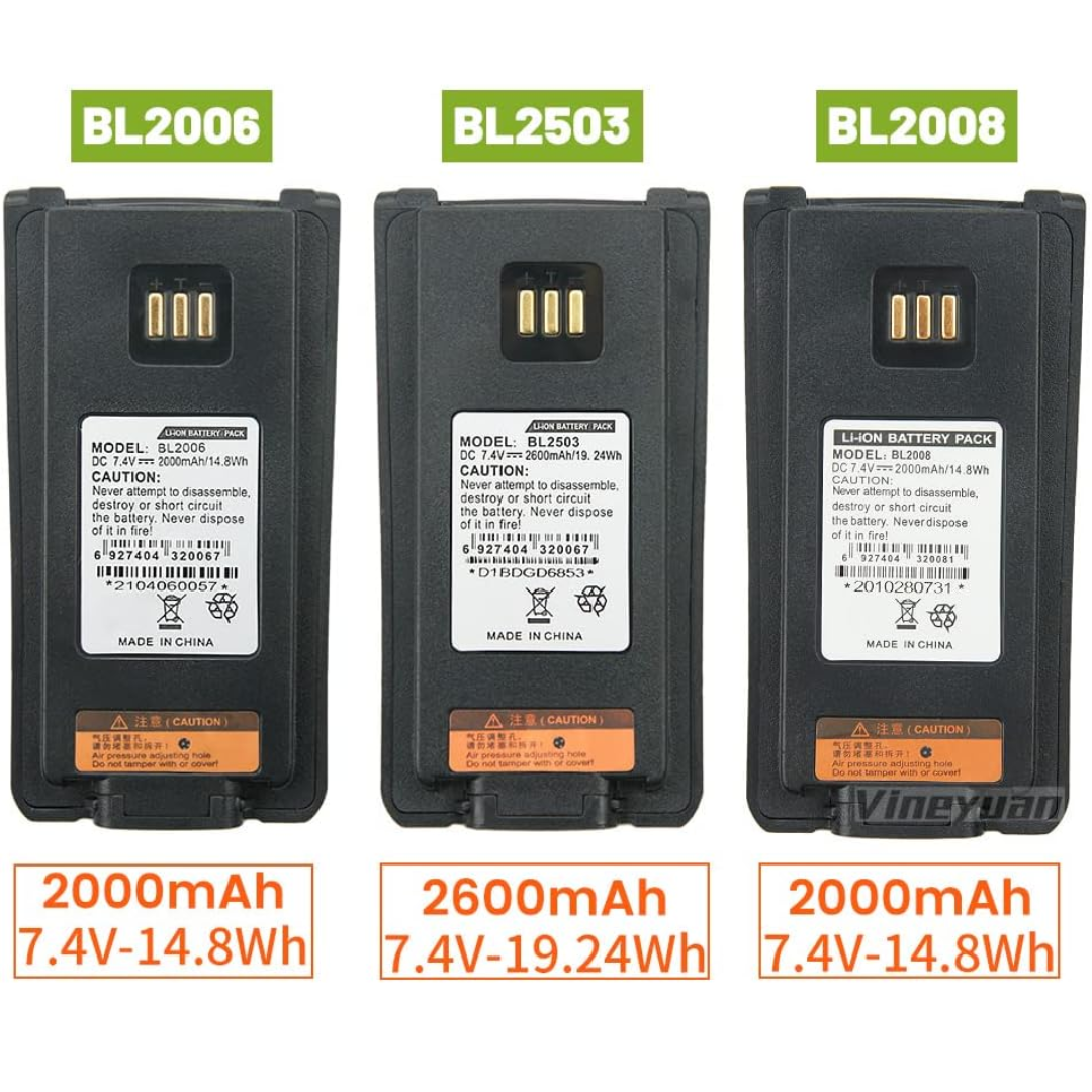 GENERICO - BATERIA DE LITIO PARA RADIO HY-PD7XX 2000 MAH - All - 4213 - HY-BL2008 (3)