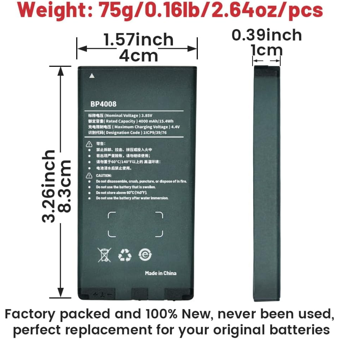GENERICO - BATERIA DE LITIO PARA RADIO HY-PNC360S - All - 3288 - HY-BP4008 (5)