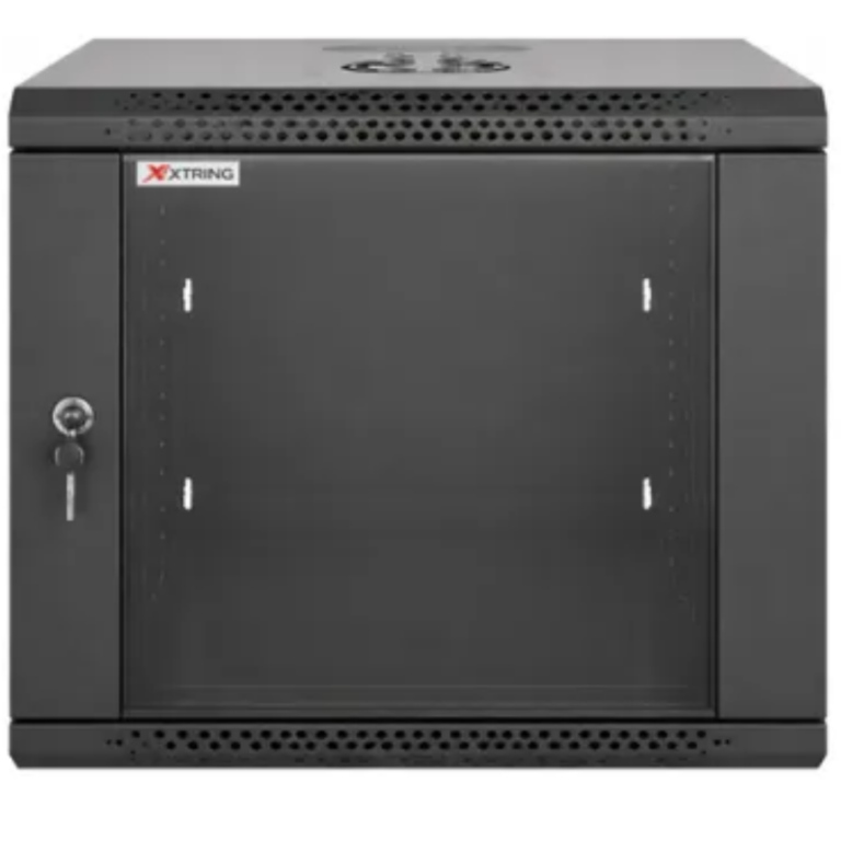GENERICO - GABINETE ABATIBLE 12UR XTRING DESARMADO PUERTA DE VIDRIO 600X(500+100)MM - All - 3104 - XT-WMG6612