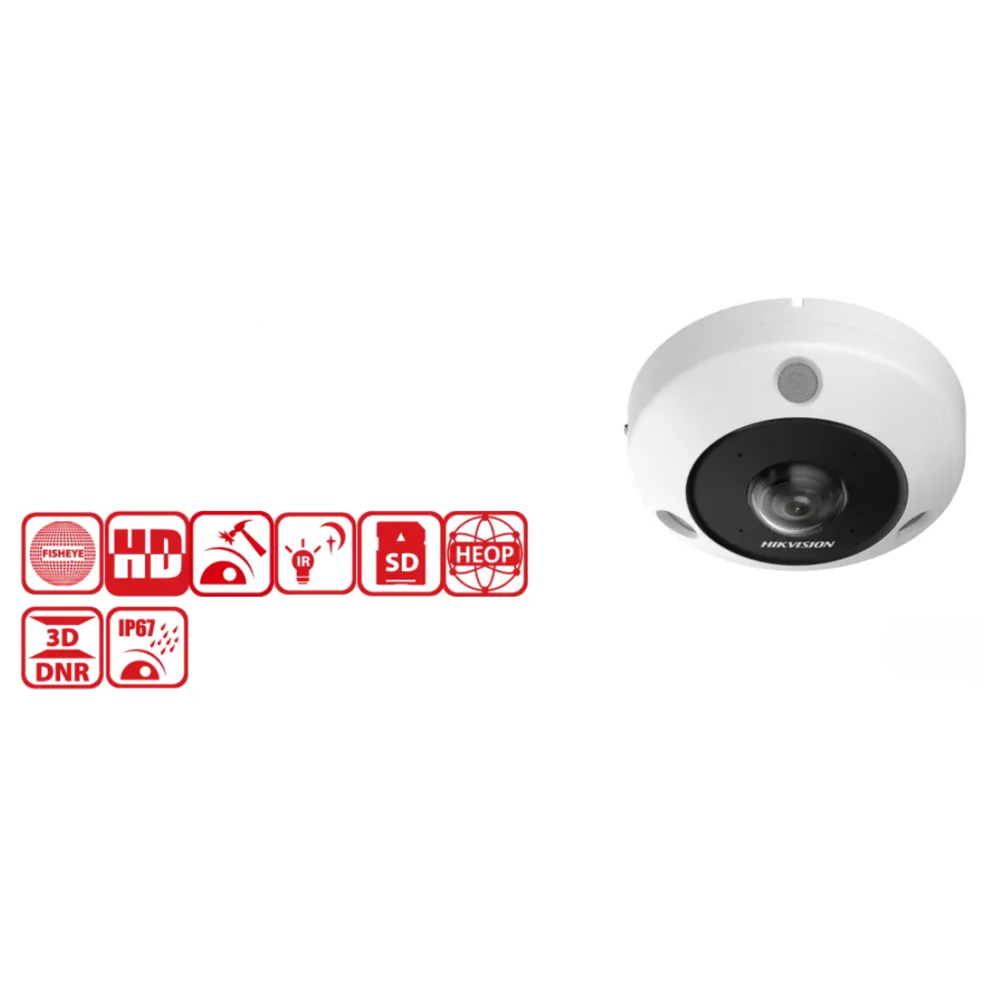 HIKVISION - CAM. IP OJO DE PEZ 6MP L 1.16MM CAUDIO - All - 3570 - DS-2CD6365G1-IVS (5)