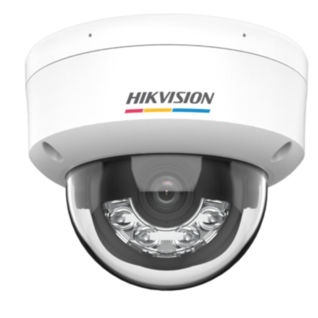 HIKVISION - CAMARA IP DOMO CON LUZ HIBRIDA COLOR VU 4MP L 28MM CON MICROFONO - All - 3834 - DS-2CD1147G2H-LI