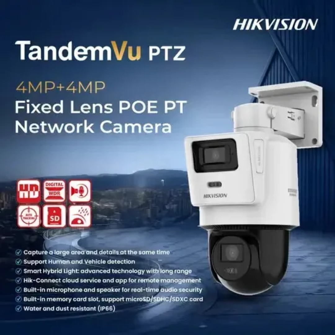 HIKVISION - CAMARA PT IP MINI TANDEMVU PTZ 4MP 8MM + FIJA 4MP 2.8MM - All - 4325 - DS-2SE2C400MWG-E14 (6)