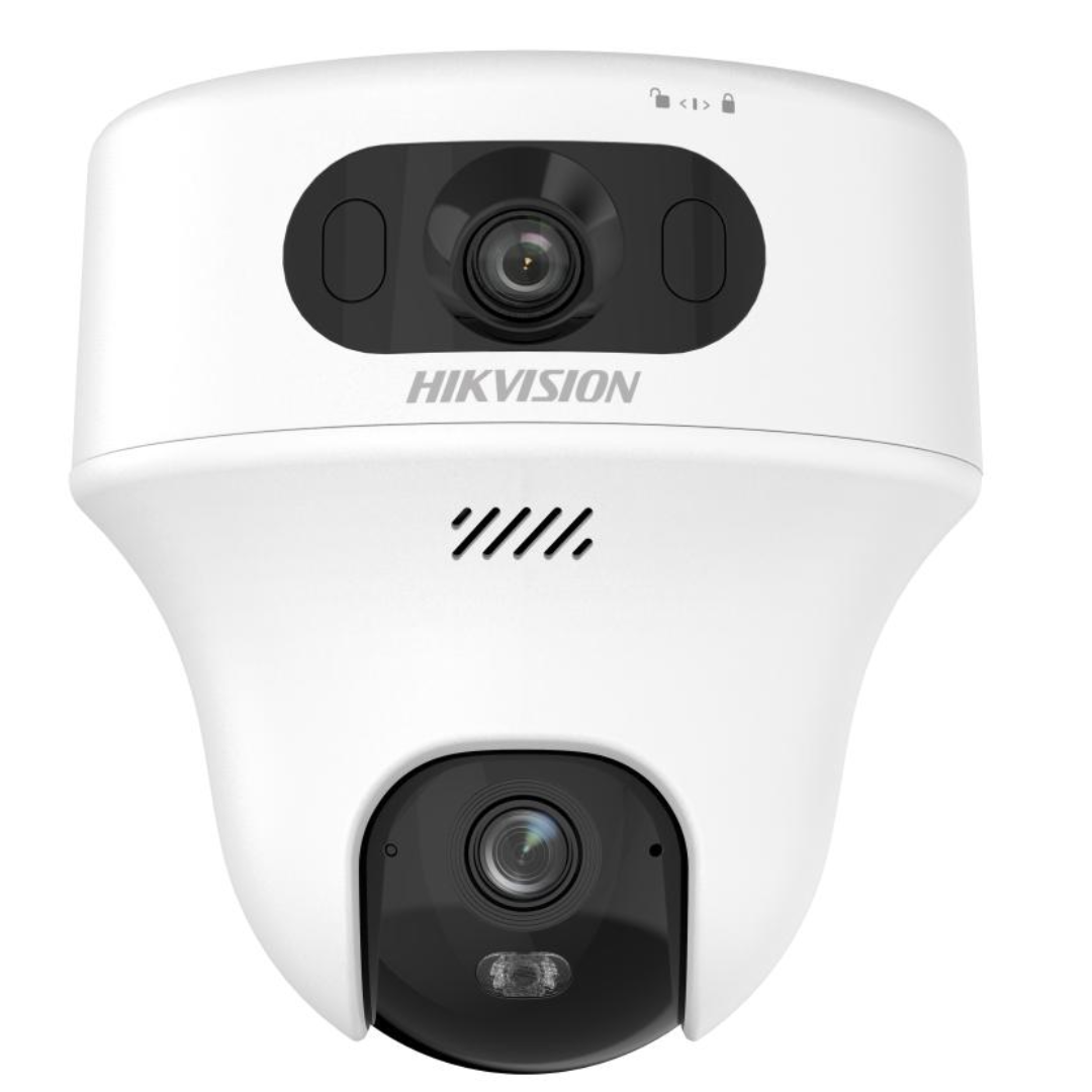 HIKVISION - CAMARA WIFI IP DOMO PANTILT DOBLE CAMARA 2K + 2K L 28MM CON MICROFONO - All - 4513 - DS-2CFWQ6-D (1)