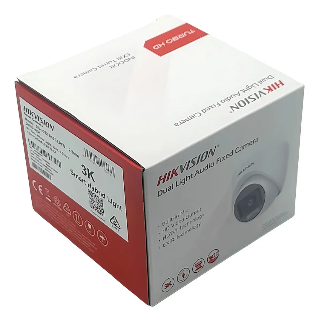 HIKVISION - DOMO SELLADO HD-TVI 5MP IR 10-20M CON AUDIO LUZ HIBRIDA - All - 3383 - DS-2CE76K0T-LPFS (6)
