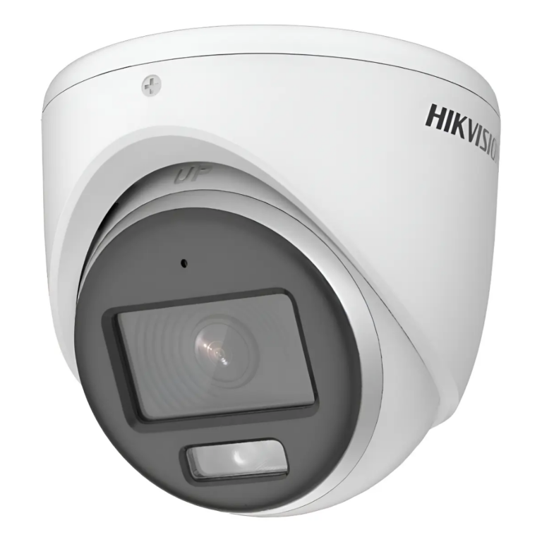 HIKVISION - DOMO SELLADO HD-TVI 5MP IR 10-20M CON AUDIO Y LUZ HIBRIDA COLOR VU - All - 3842 - DS-2CE70KF0T-LPFS