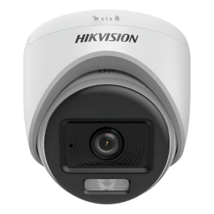 HIKVISION - DOMO SELLADO PLASTICO HD-TVI 1080P IR 10-20M CON AUDIO Y LUZ HIBRIDA COLOR VU - All - 3794 - DS-2CE70DF0T-LPFS