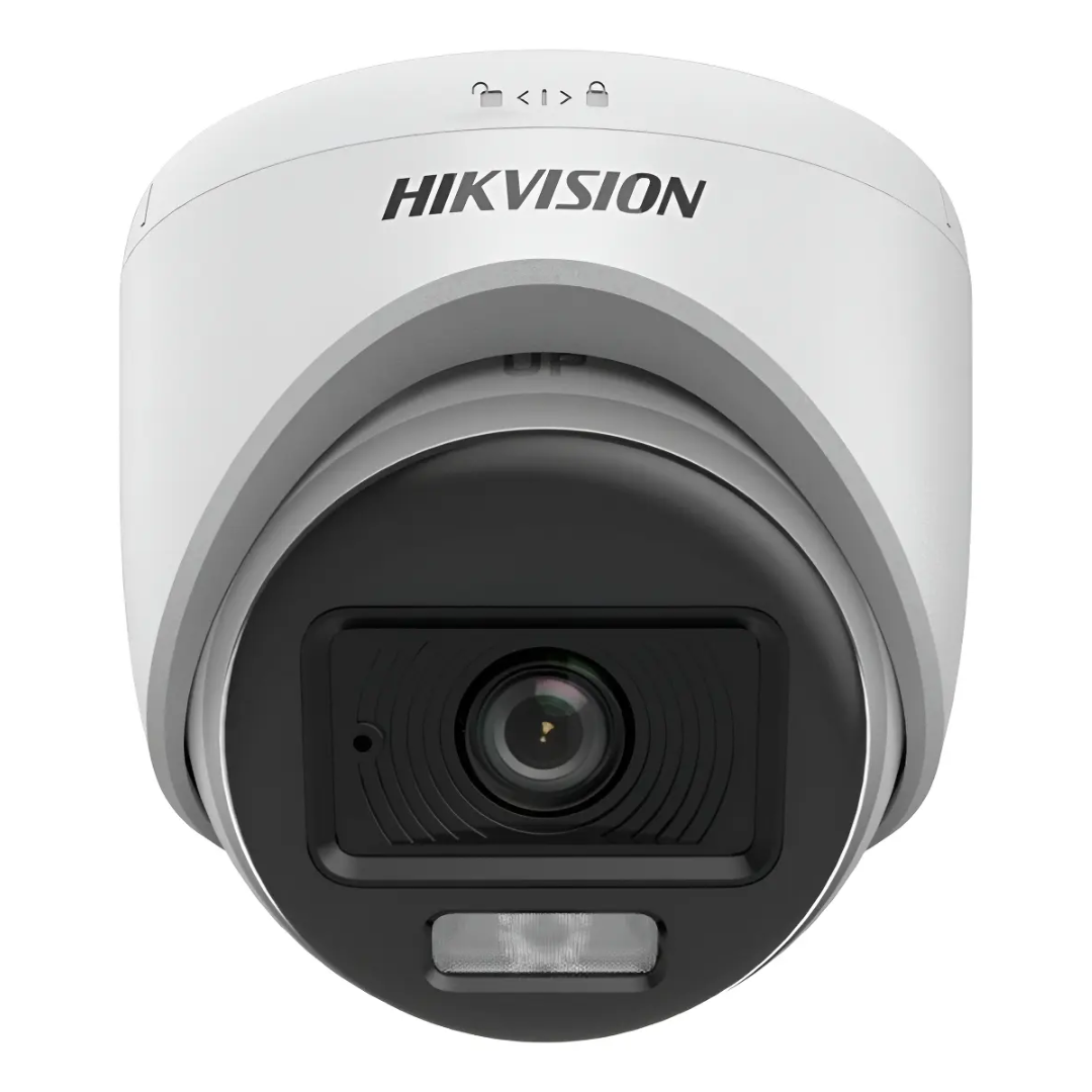 HIKVISION - DOMO SELLADO PLASTICO HD-TVI 1080P IR 10-20M CON AUDIO Y LUZ HIBRIDA COLOR VU - All - (1)