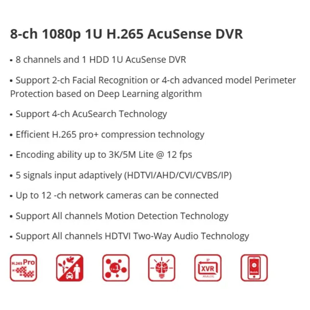 HIKVISION - GRABADOR DIGITAL 8CH HD-TVI ACUSENSE 1HDD 1080P AUDIO - All - 3805 - DS-IDS-7208HQHI-M1XT (3)