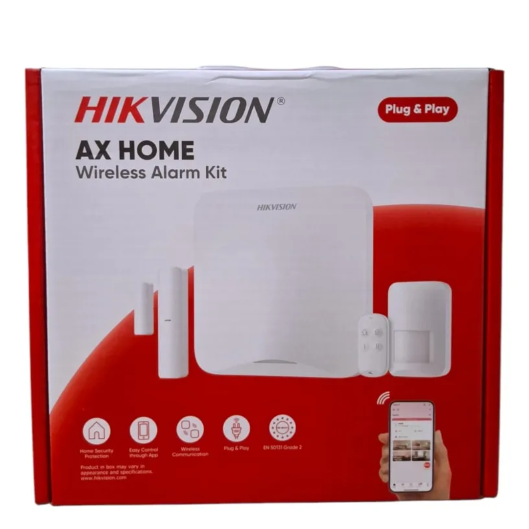 HIKVISION - KIT CENTRAL DE ALARMA INALAMBRICA 16 ZONAS WIFI + 4G LINEA AXHOME - All - 3848 - DS-PA201PS-K