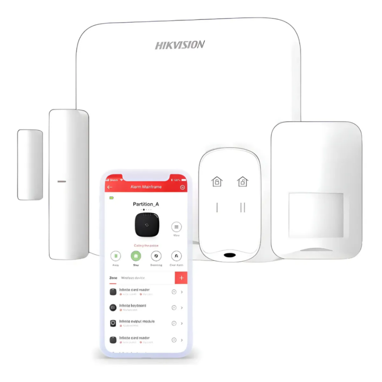 HIKVISION - KIT CENTRAL DE ALARMA INALAMBRICA 16 ZONAS WIFI LINEA AXHOME - All - 3847 - DS-PA201P-KIT-16WB