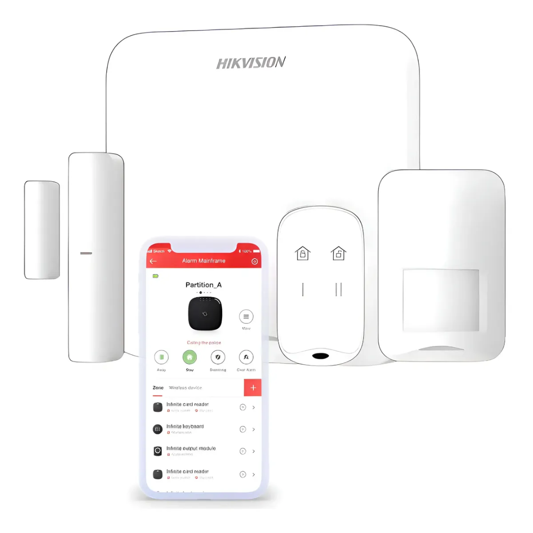 HIKVISION - KIT CENTRAL DE ALARMA INALAMBRICA 16 ZONAS WIFI LINEA AXHOME - All - 3847 - DS-PA201P-KIT-16WB (1)