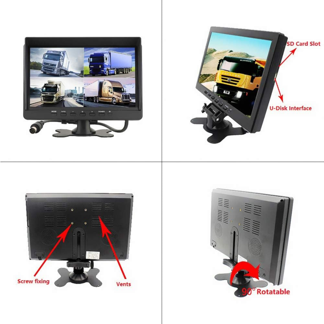 HIKVISION - KIT VEHICULAR DE PANTALLA Y 4 CAMARAS - All - 4205 - DS-AE-VD2501A-A (2)
