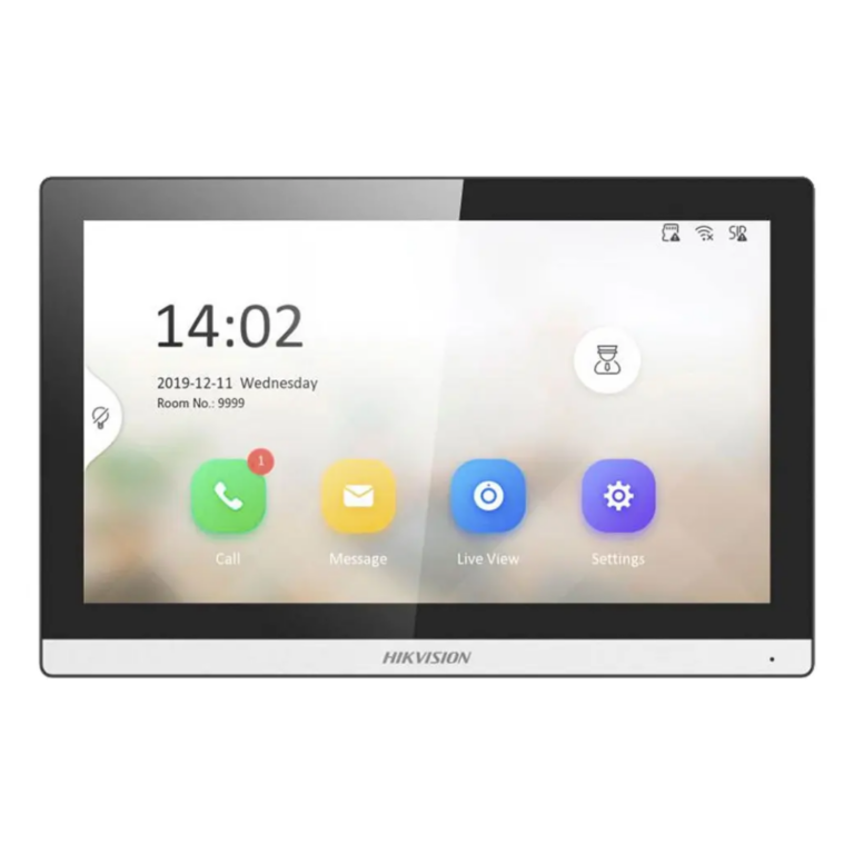 HIKVISION - PANTALLA TOUCH PARA VIDEO PORTERO DE EDIFICIOS TCP/IP 2 CH ALARMA HIKVISION - All - 4096 - DS-KH6350-WTE1