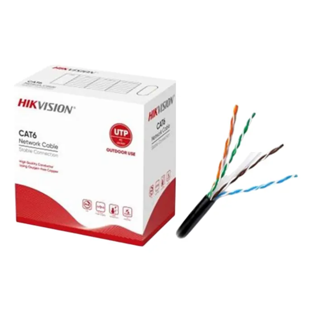 HIKVISION - ROLLO DE CABLE UTP CAT6 305 MTS EXTERIOR NEGRO HIKVISION - All - 4247 - DS-1LN6OUTPE (3)