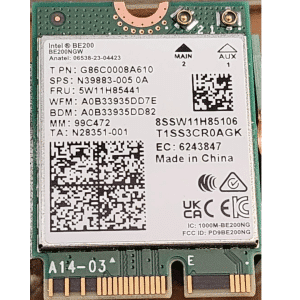 Intel Intel NT BE211.NGWG.NV Intel Wi-Fi 7 BE211 2230 2x2 BE+BT No vPro Retail NT 304824 BE211.NGWG.NV