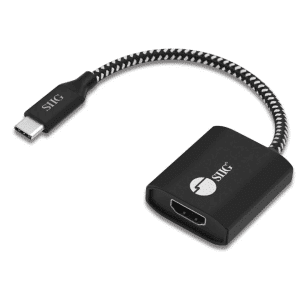SIIG SIIG AC CB-TC0811-S1 USB-C to HDMI Video Cable Adapter w PD Charging 60W Black AC 220858 CB-TC0811-S1
