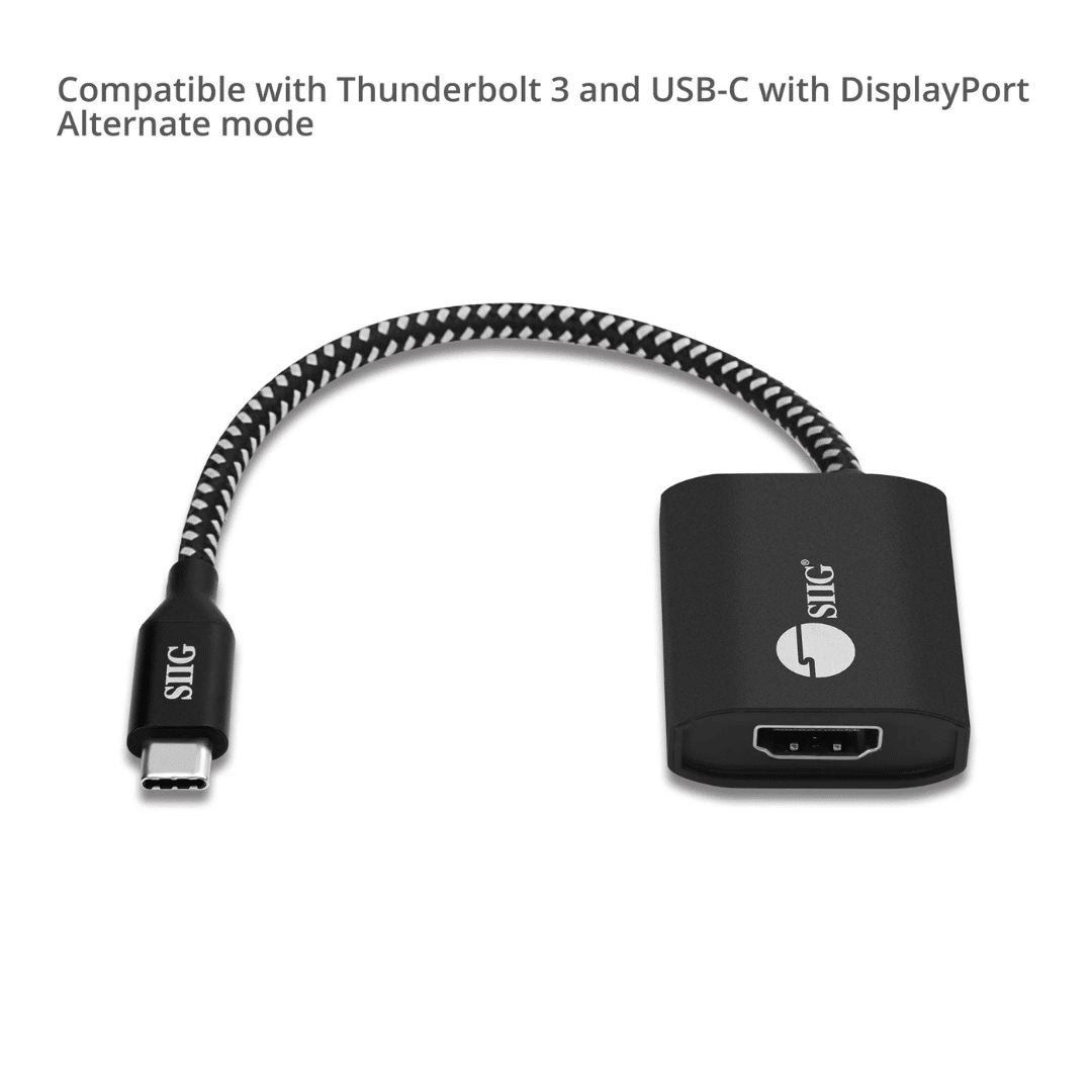 SIIG SIIG AC CB-TC0811-S1 USB-C to HDMI Video Cable Adapter w PD Charging 60W Black AC 220858 CB-TC0811-S1 (3)