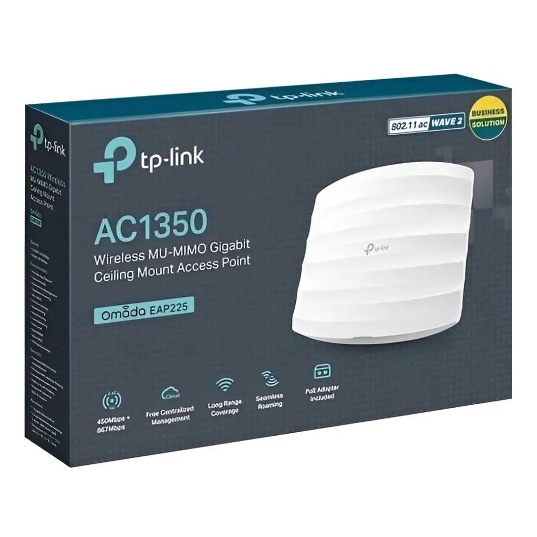 TP-LINK - ACCESS POINT TPLINK OMADA AC1350 WIRELESS DUAL BAND PARA TECHO - All - 3064 - TP-EAP225 (1)