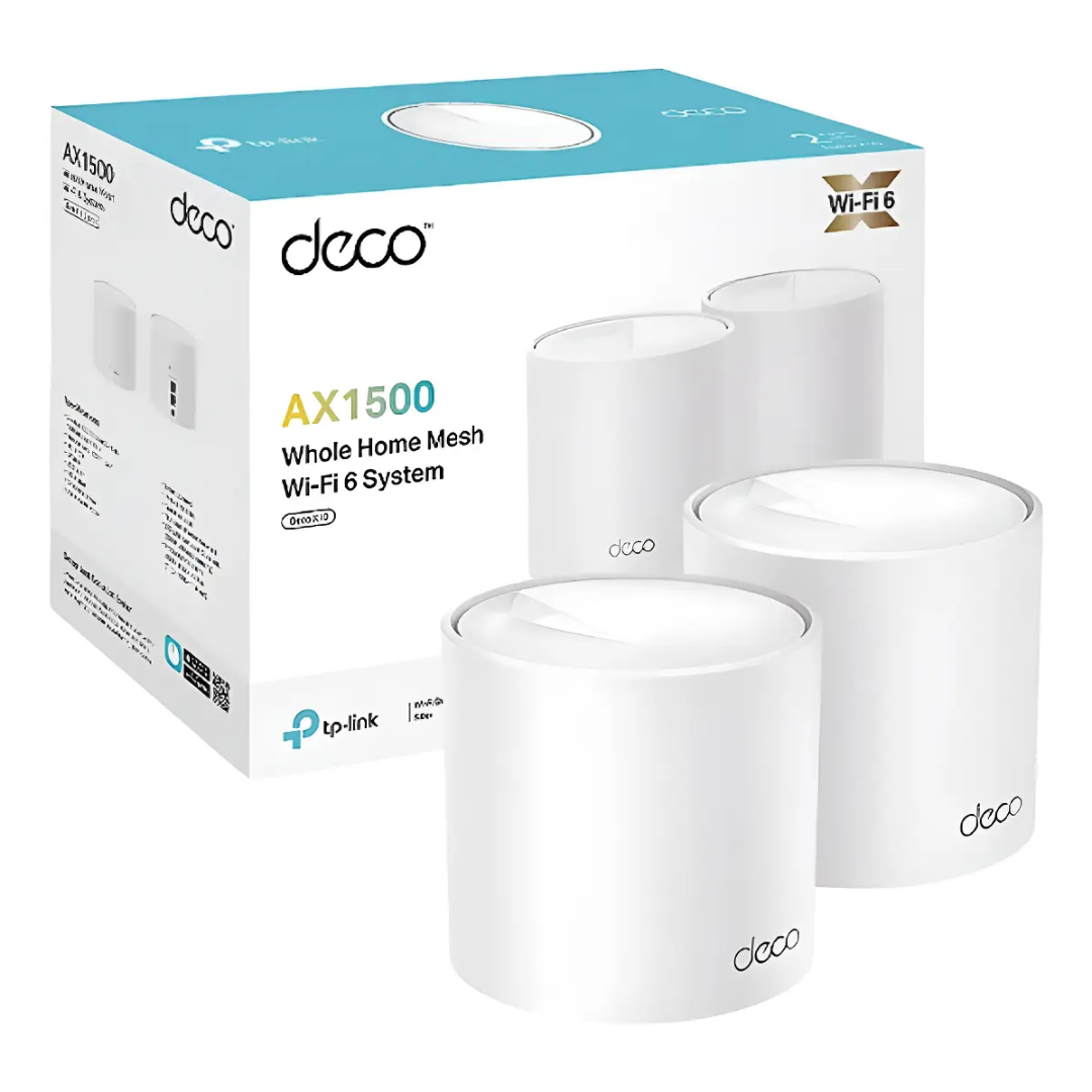 TP-LINK - SISTEMA DECO WIFI 6 MESH TPLINK AX1500 MBPS KIT DE 2 ROUTER - All - 4110 - TP-DECO-X10-2 (1)