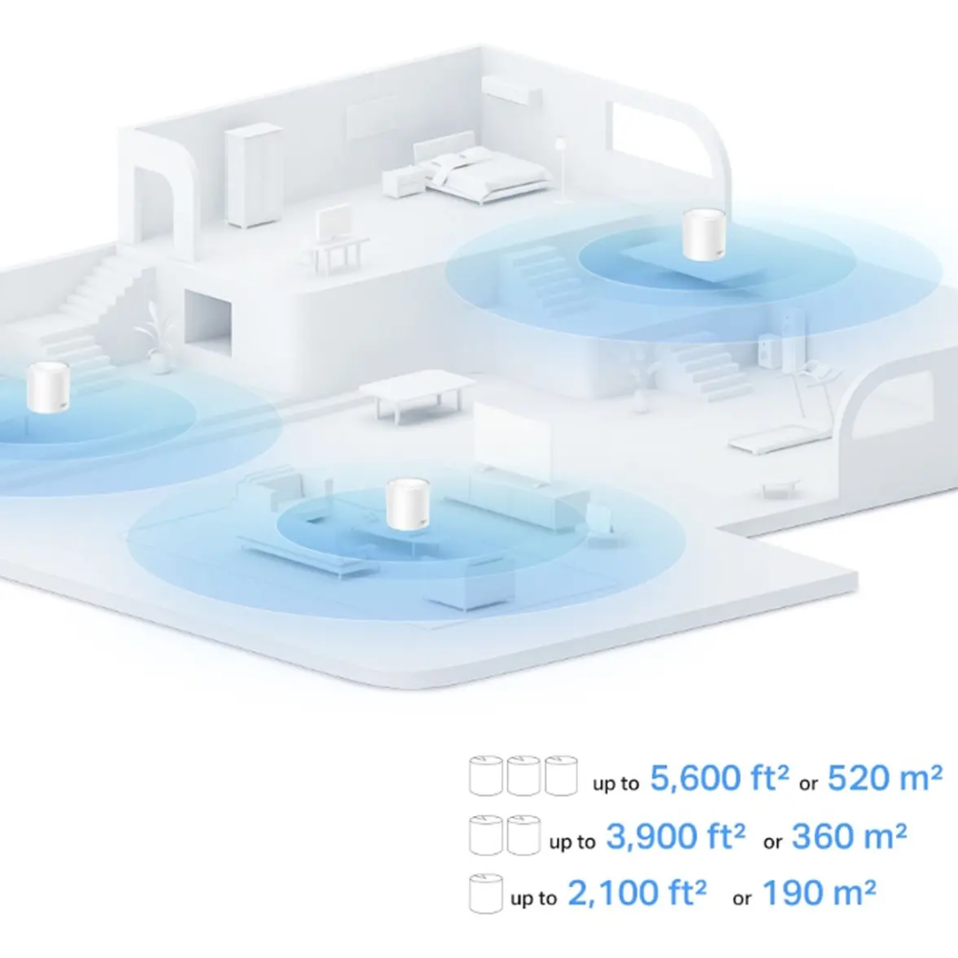 TP-LINK - SISTEMA DECO WIFI 6 MESH TPLINK AX1500 MBPS KIT DE 2 ROUTER - All - 4110 - TP-DECO-X10-2 (5)
