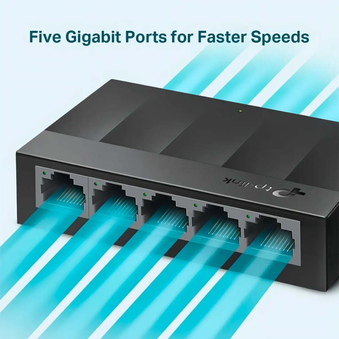 TP-LINK - SWITCH 5 PUERTOS GIGABIT NO-ADMINISTRABLE - All - 4489 - TP-LS1005G (3)