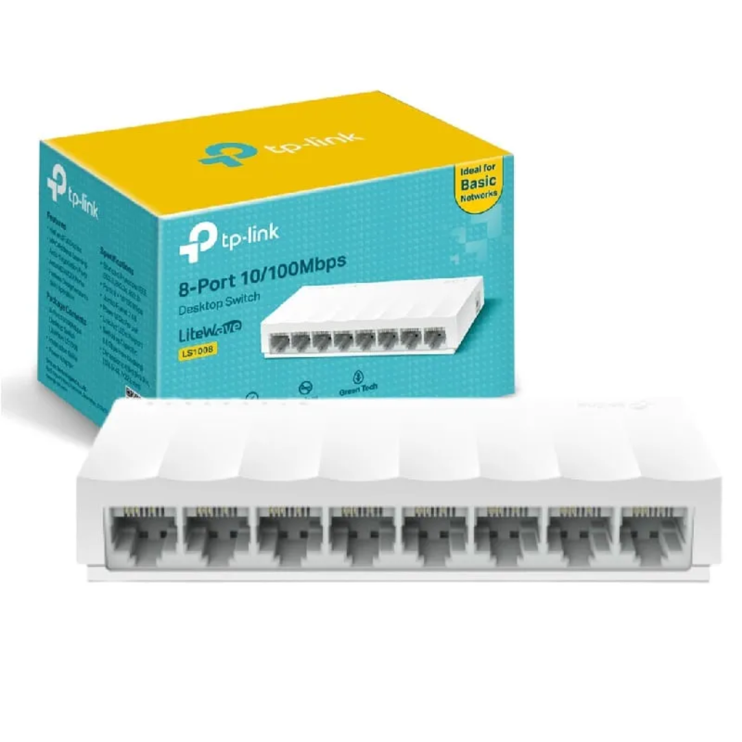TP-LINK - SWITCH 8PUERTOS 10100MBPS NO-ADMINISTRABLE - All - 4490 - TP-LS1008 (3)