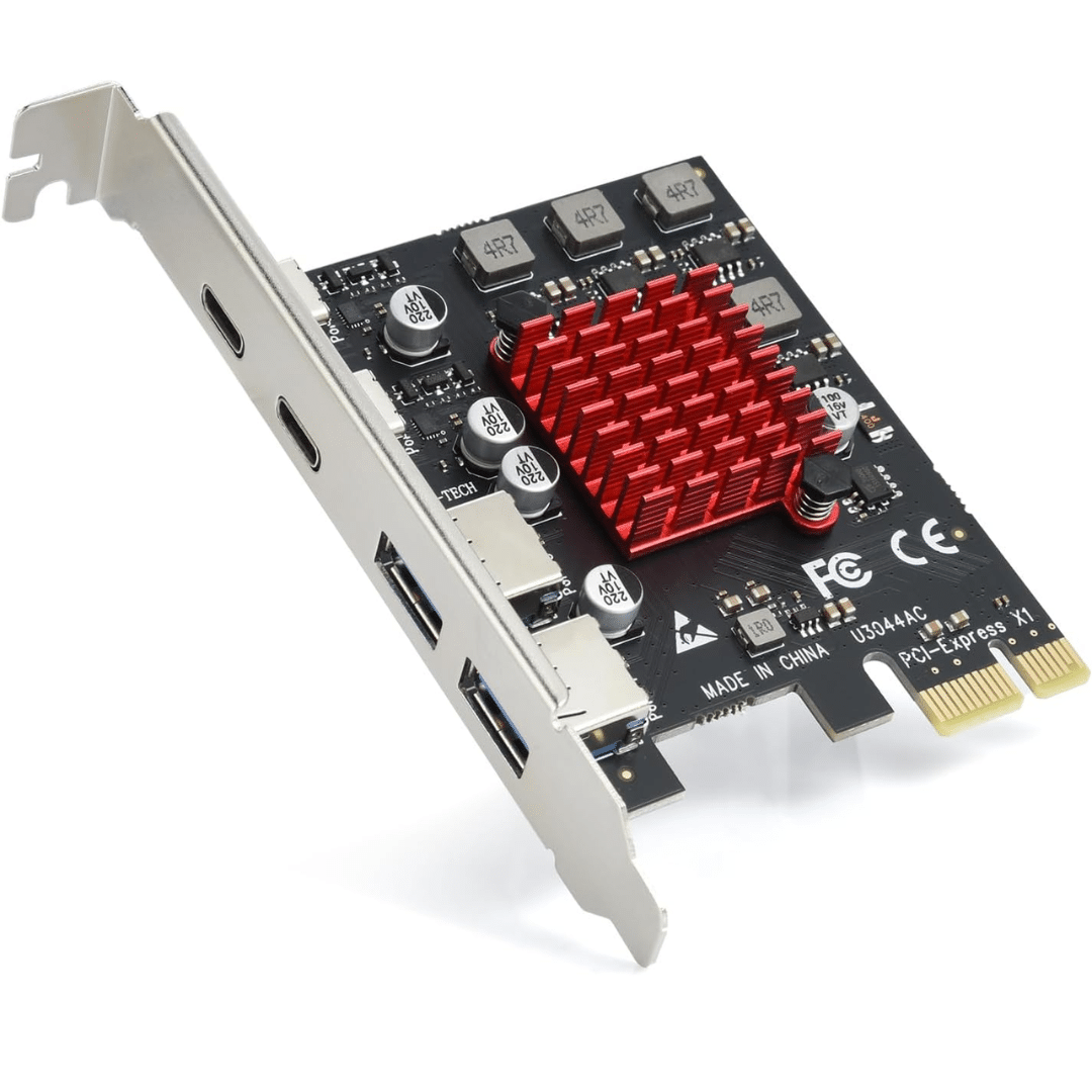 Tarjeta De Expansion Eluteng Pcie 4 Puertos Usb 3.1 2usb-a 2usb-c 10gbps - Dispositivos Scsi - X002NZSIH3 (1)