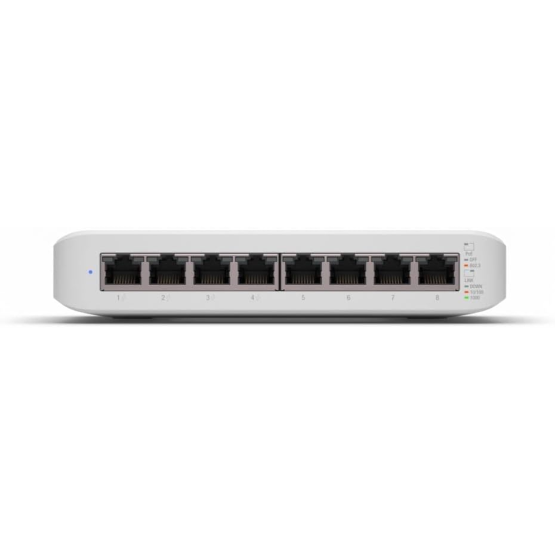 UBIQUITI - SWITCH POE, 8 PUERTOS, 4 PUERTOS GBE POE+ + 4 PUERTOS GBE 52W - All - 3404 - UB-USW-LITE-8-POE (1)