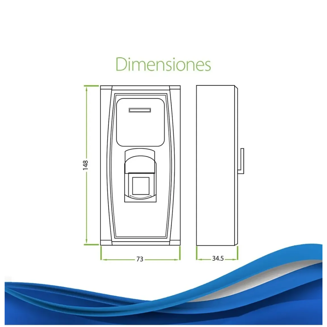 ZKTECO - CONTROL DE ACCESO HUELLA Y PROXIMIDAD - All - 744 - ZK-MA300ID (4)