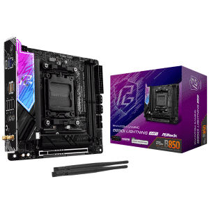 ASRock Inc. ASRock MB B850I Lightning WiFi AMD B850 AM5 Max128GB DDR5 Mini-ITX Retail MB 294533 B850I LIGHTNING WIFI
