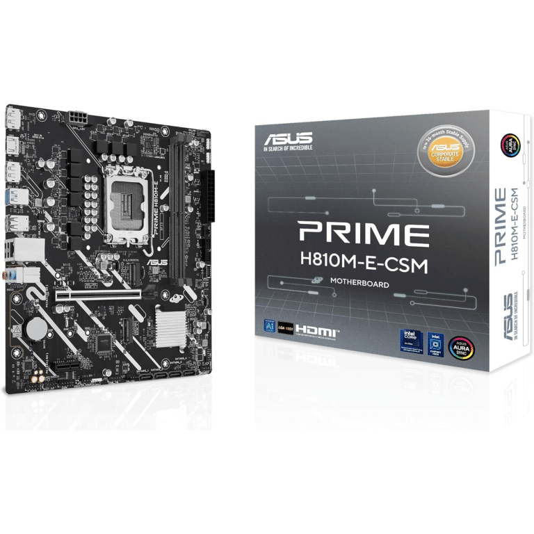 ASUS TeK ASUS MB PRIME H810M-E-CSM H810 LGA1851 max.128GB DDR5 micro-ATX Retail MB 302625 PRIME H810M-E-CSM