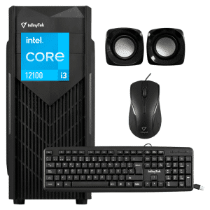 Cpu Desktop Computador De Escritorio Infinytek 5200 Intel Core I3 12100 (12va) Asus H610mf Ram 8gb Ssd 512gb 2.5"  (incluye Teclado Y Mouse Usb) Ensamblado Y Configurado
