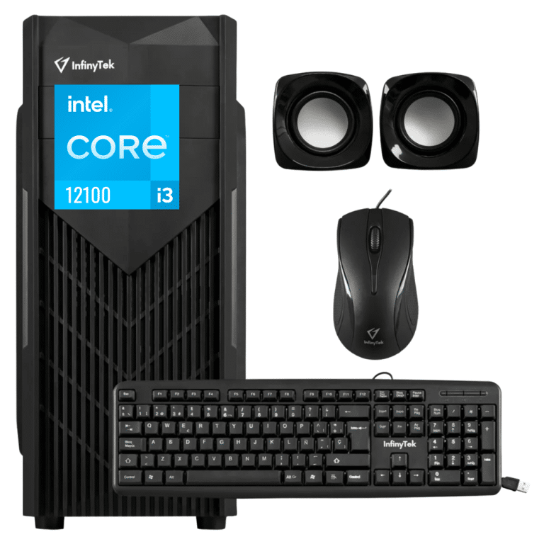 Cpu Desktop Computador De Escritorio Infinytek 5200 Intel Core I3 12100 (12va) Asus H610mf Ram 8gb Ssd 512gb 2.5"  (incluye Teclado Y Mouse Usb) Ensamblado Y Configurado