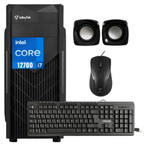 Cpu Desktop Computador De Escritorio Infinytek 5200 Intel Core I7 12700 (12va) Asus H610mf Ram 16gb Ssd 1tb 2.5"  (incluye Teclado Y Mouse Usb) Ensamblado Y Configurado