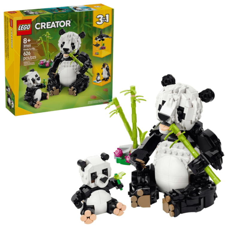 LEGO - Creator 3 In 1 Wild Animals Panda Family Building Toy 31165 - Lego-31165 - Lego