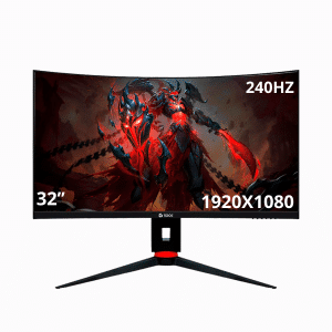 Monitor Teros Gaming Te-3219g 31.5 Pulg Curvo Fhd Va 1920x1080 240hz 1ms Audio Out Hdmi Dp - TE-3219G