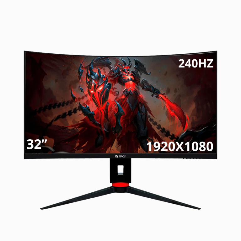 Monitor Teros Gaming Te-3219g 31.5 Pulg Curvo Fhd Va 1920x1080 240hz 1ms Audio Out Hdmi Dp - TE-3219G