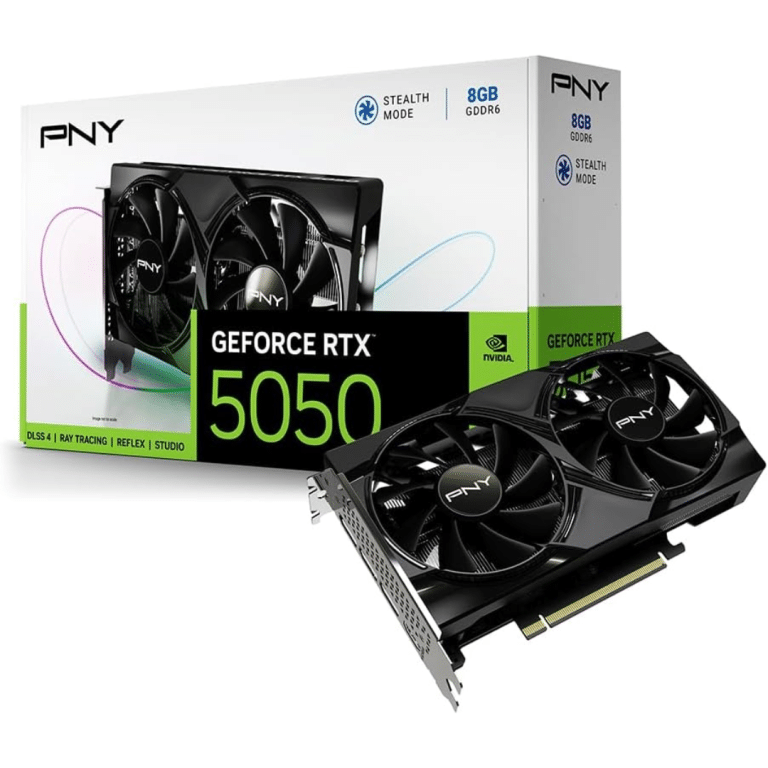 PNY Technology PNY VCX VCG50508DFXPB1 GeForce RTX 5050 Dual Fan 8GB GDDR6 128bit Retail VC 300777 VCG50508DFXPB1