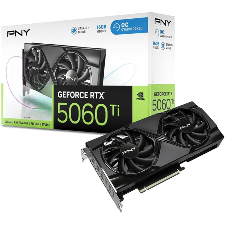 PNY Technology PNY VCX VCG5060T16DFXPB1-O GeForce RTX 5060 Ti 16GB 16GB GDDR7 128bit Retail VC 297979 VCG5060T16DFXPB1-O