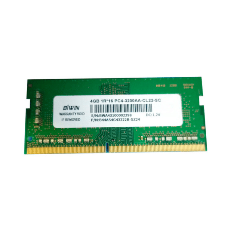 Ram/biwin/technology Sodimm 4gb Ddr4 3200mhz Cl22 B44as4g43222b-sz24 - B44AS4G43222B-SZ24