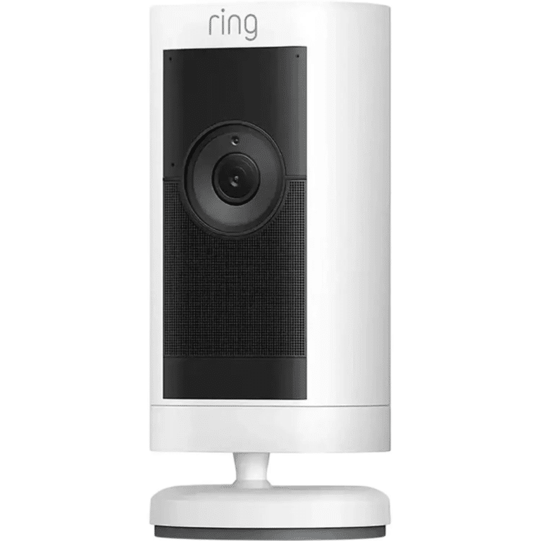Ring Stick Up Cam Pro Battery Indoor/outdoor Security Camera With 3D Motion Detection, HDR Video And Color Night Vision - White - B09CKN55DW - Ring