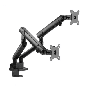 SIIG SIIG AC CE-MT2U12-S1 Aluminum Mechanical Spring Slim Monitor Arm Dual Retail AC 224766 CE-MT2U12-S1