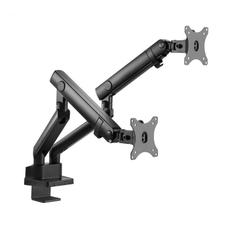 SIIG SIIG AC CE-MT2U12-S1 Aluminum Mechanical Spring Slim Monitor Arm Dual Retail AC 224766 CE-MT2U12-S1
