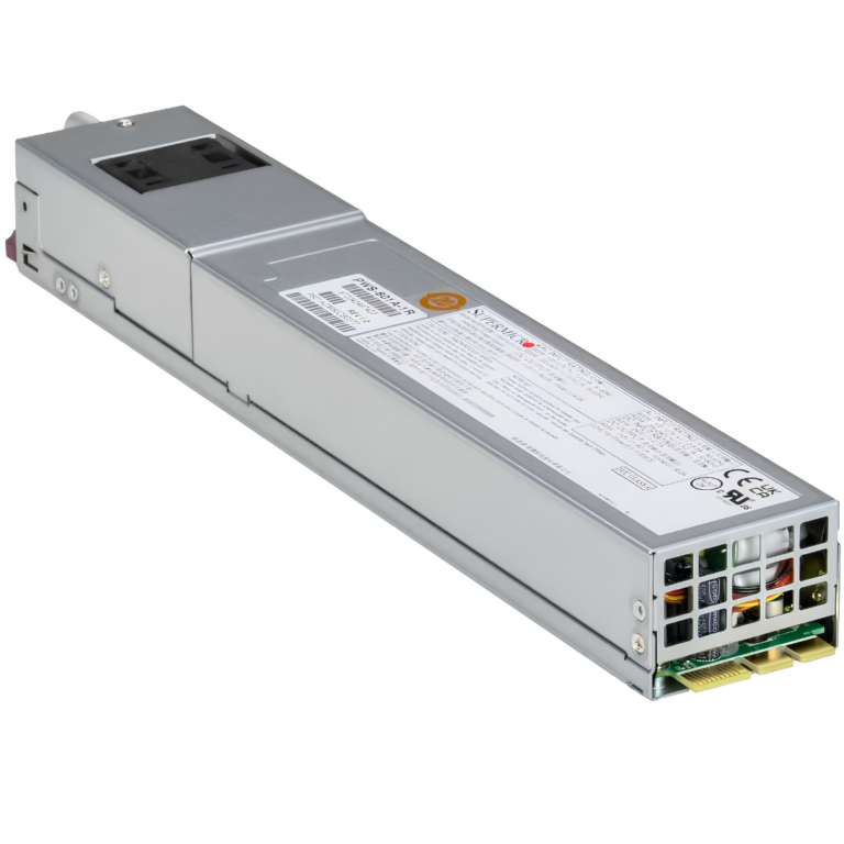 Supermicro 600W 80 Plus Titanium 1U Redundant Power Supply (PWS-601A-1R) | SKU PS-PWS601A - SER - PS-PWS601A - SUPERMICRO - 672042497423 - PWS-601A-1R